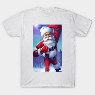 Merry Kickmas Santa Boxer Fighter T-Shirt